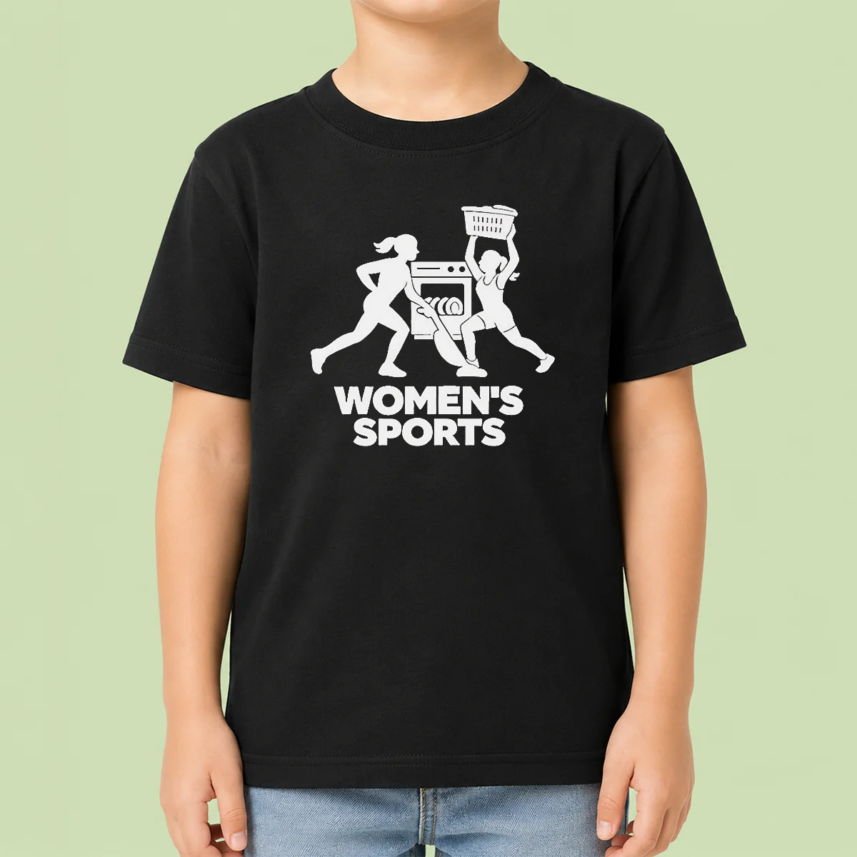 Hot Nice Women'S Sports Sarcastic Household Chores Humor Kids T Shirt featuring playful text on a comfortable kids' tee