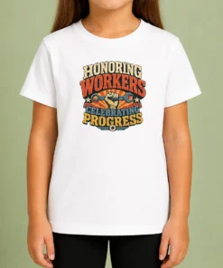 Hot Official Labour Day Vintage For Proud Workers Kids T-Shirt