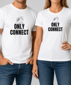 Hot Only Connect Arm Wrestling Hands t shirt featuring bold graphic print on a comfortable cotton tee