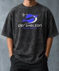 Hot Premium Perihelion Research Transport Geek Washed T-Shirt