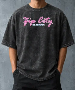 Hot Premium Zip City Alabama Southern Town Washed T-Shirt