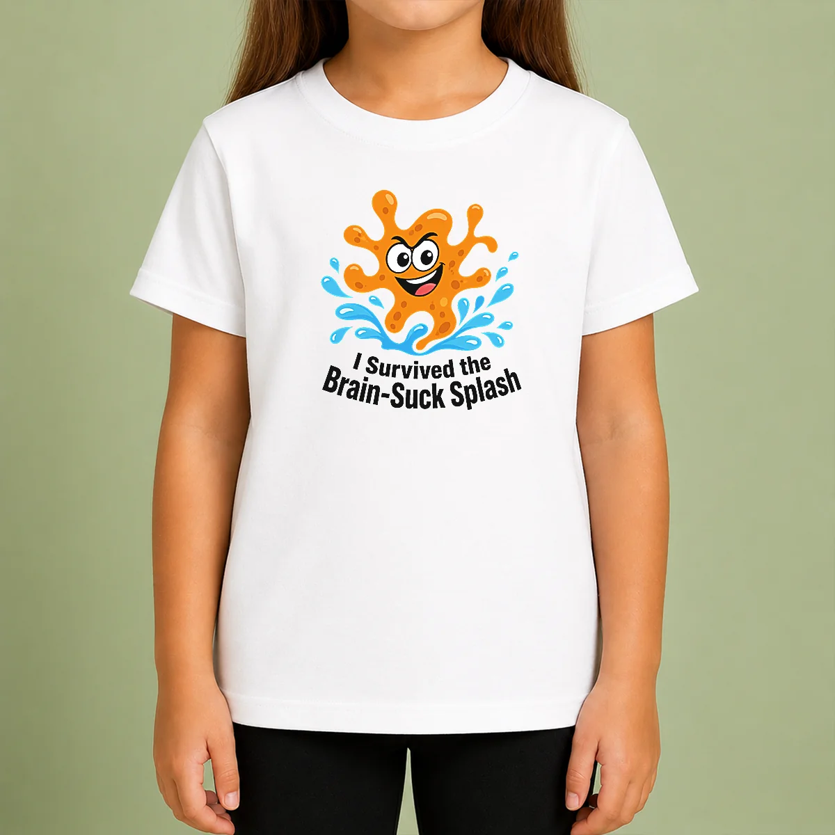 Hot Pretty Cheeky Brain Suck Amoeba Minimalist Kids T-Shirt