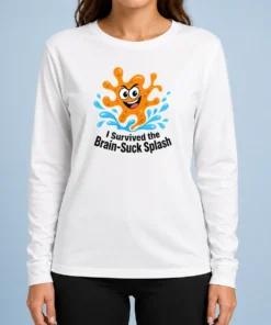Hot Pretty Cheeky Brain Suck Amoeba Minimalist Long Sleeve Shirt