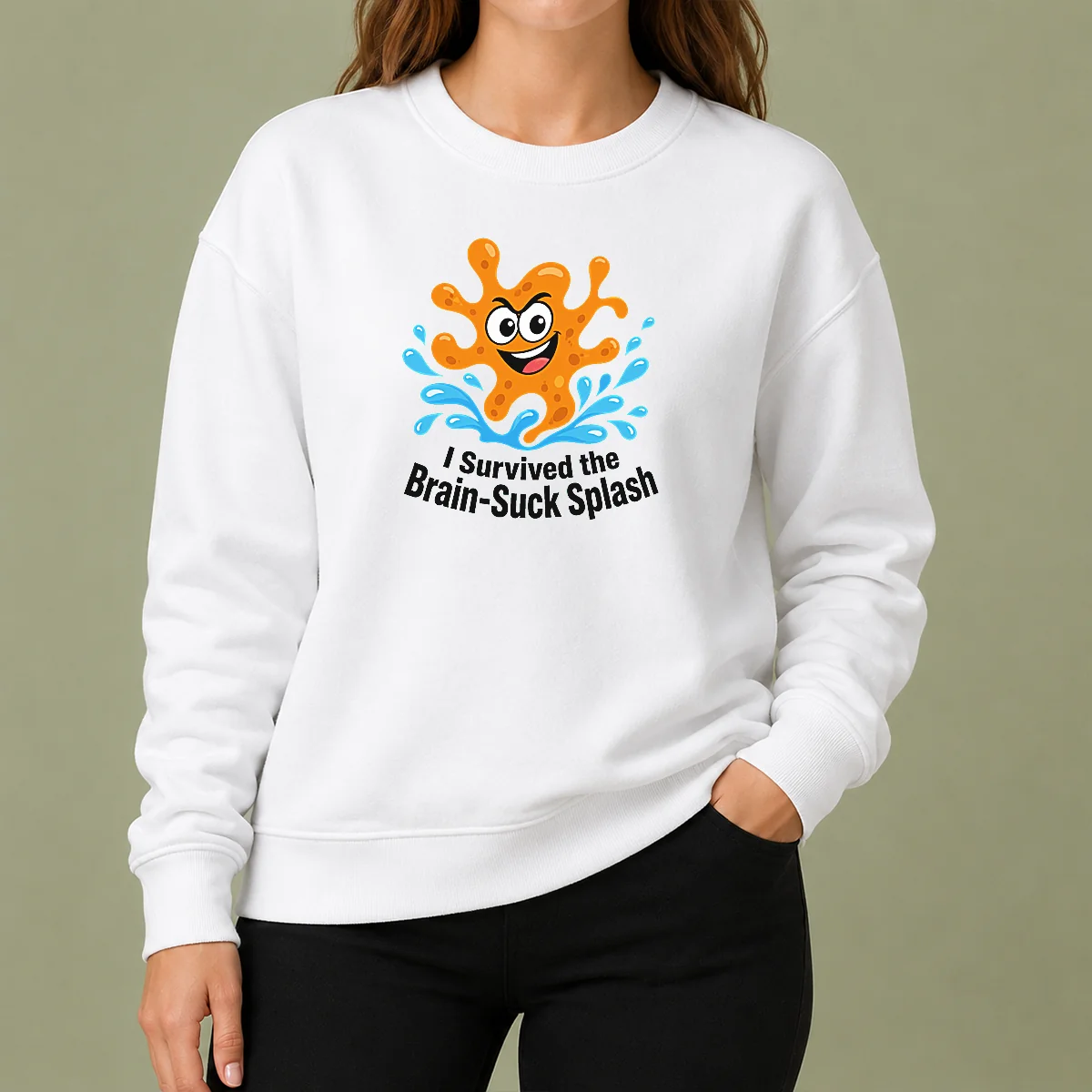 Hot Pretty Cheeky Brain Suck Amoeba Minimalist Sweater