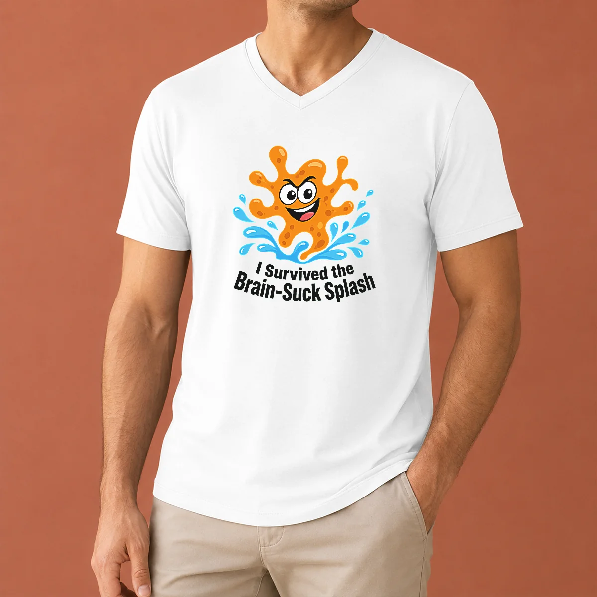 Hot Pretty Cheeky Brain Suck Amoeba V-Neck Shirt Hot Pretty Cheeky Brain Suck Amoeba V-Neck Shirt