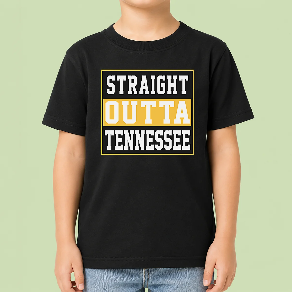 Hot Pretty Straight Outta Tennessee Kids T-Shirt
