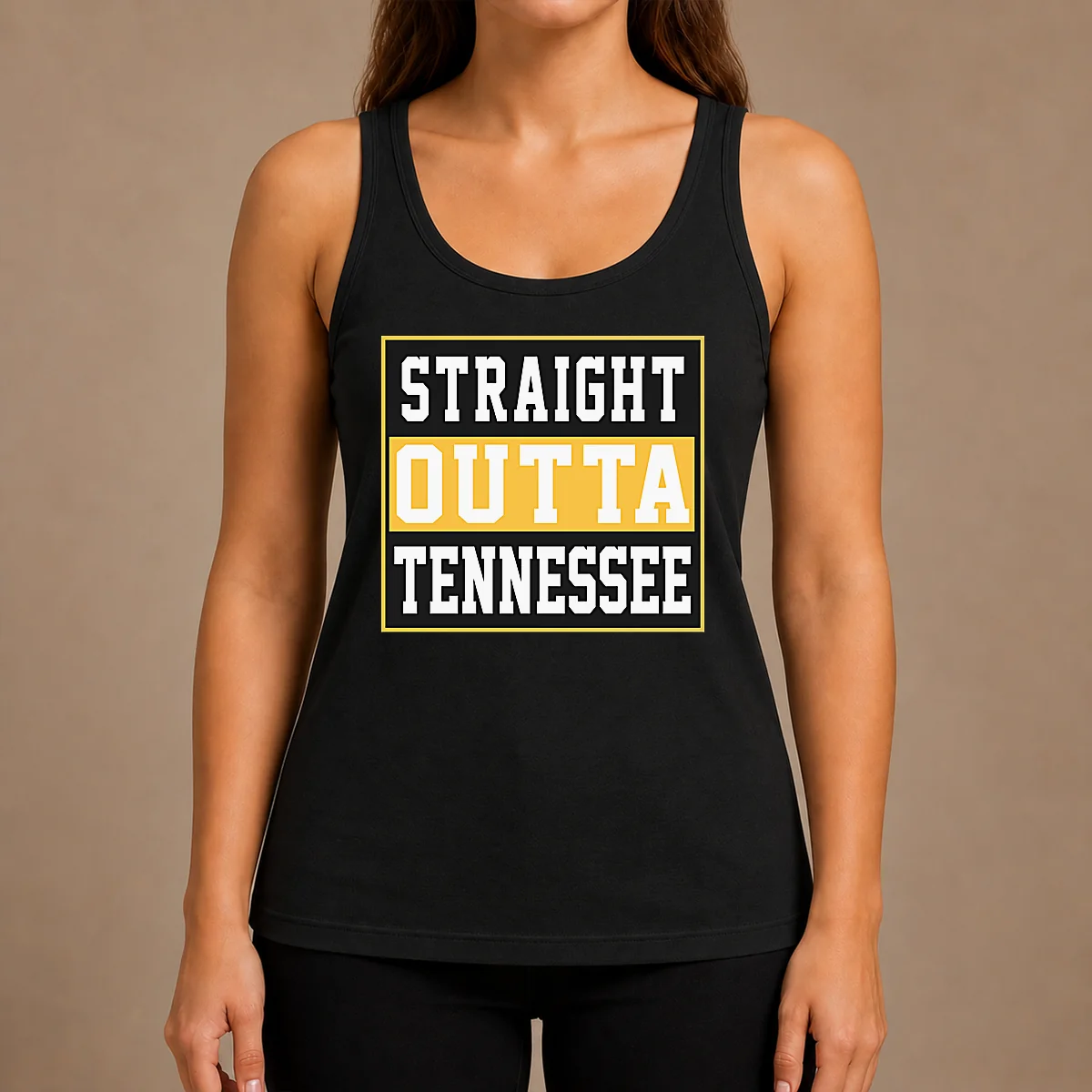 Hot Pretty Straight Outta Tennessee Tank Top