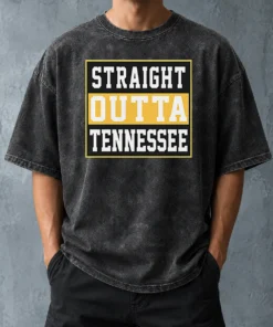 Hot Pretty Straight Outta Tennessee Washed T-Shirt