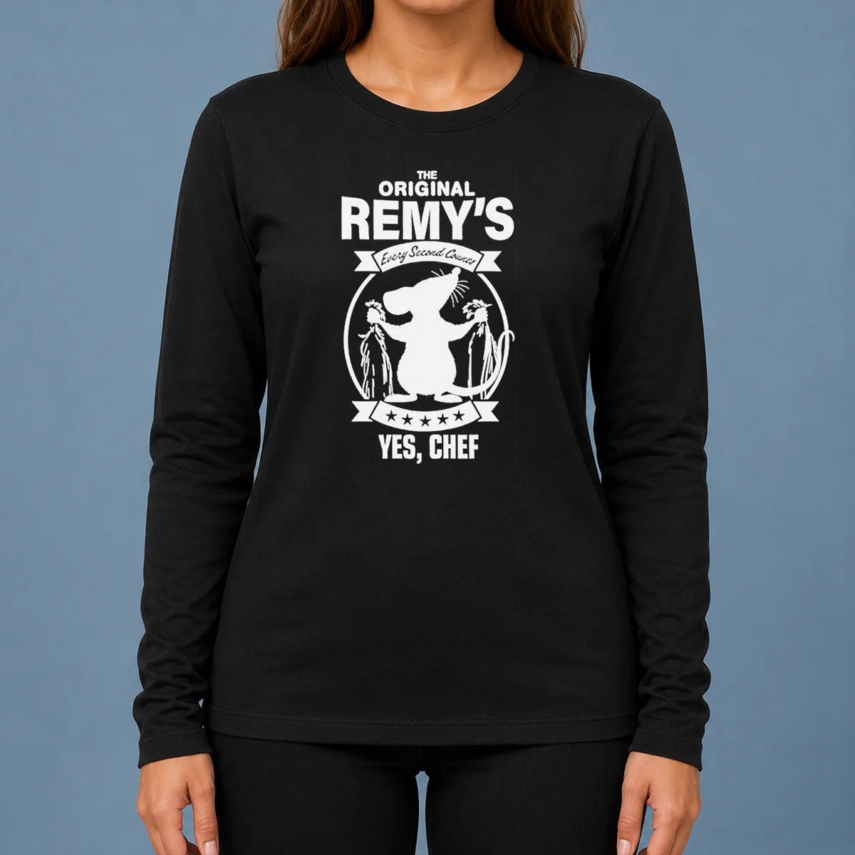 Hot Remy Ratatouille The Original Remy S Every Second Counts Yes Chef Disney Cartoon Long Sleeve Shirt
