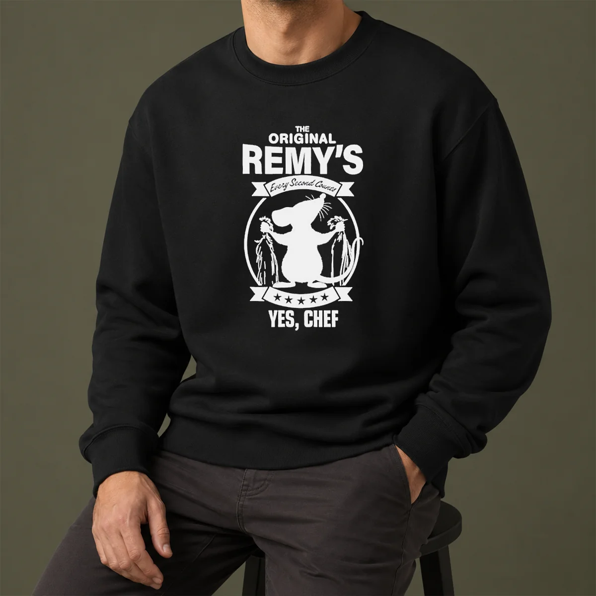 Hot Remy Ratatouille The Original Remy S Every Second Counts Yes Chef Disney Cartoon Sweater