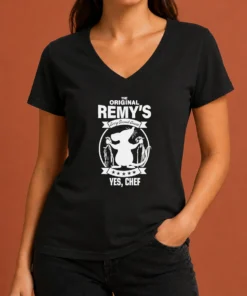 Hot Remy Ratatouille The Original Remy S Every Second Counts Yes Chef Disney Cartoon V-Neck Shirt