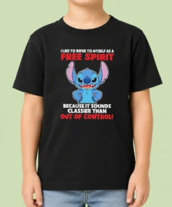 Hot Stitch I Like To Refer To Myself As A Free Spirit Because It Sounds Classier Than Out Of C Kids T-Shirt