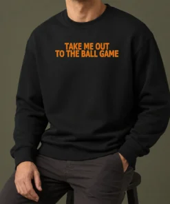 Hot Take Me Out To The Ball Game Baseball Stadium Sweater