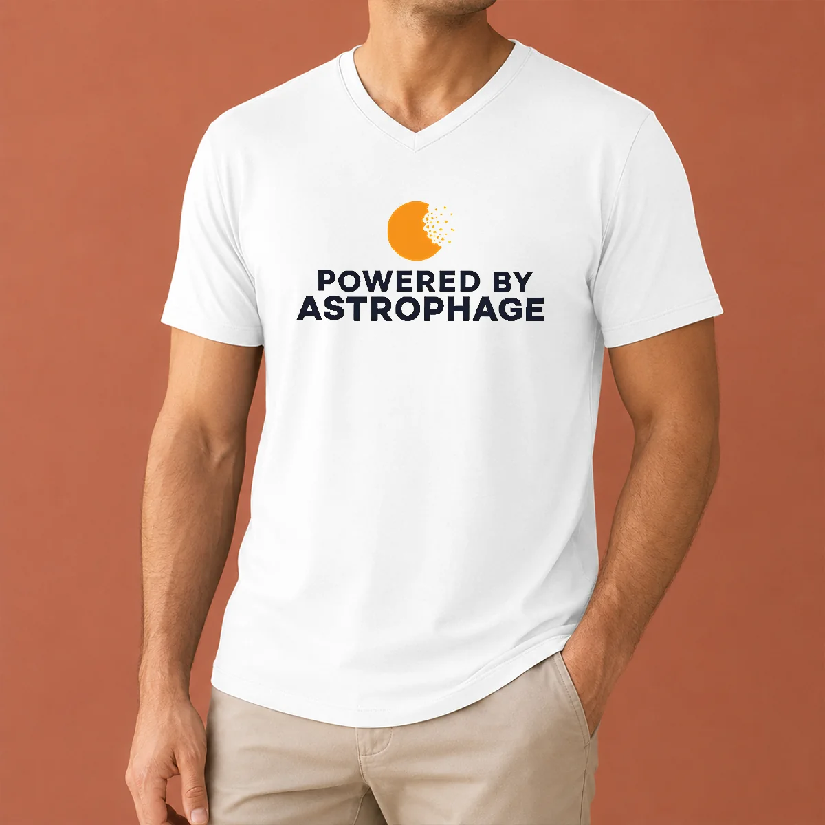 Hot Top Powered By Astrophage V-Neck Shirt Hot Top Powered By Astrophage V-Neck Shirt