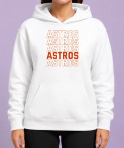Hot Top Vintage Astros Retro Style Name Sports Fan Hoodie