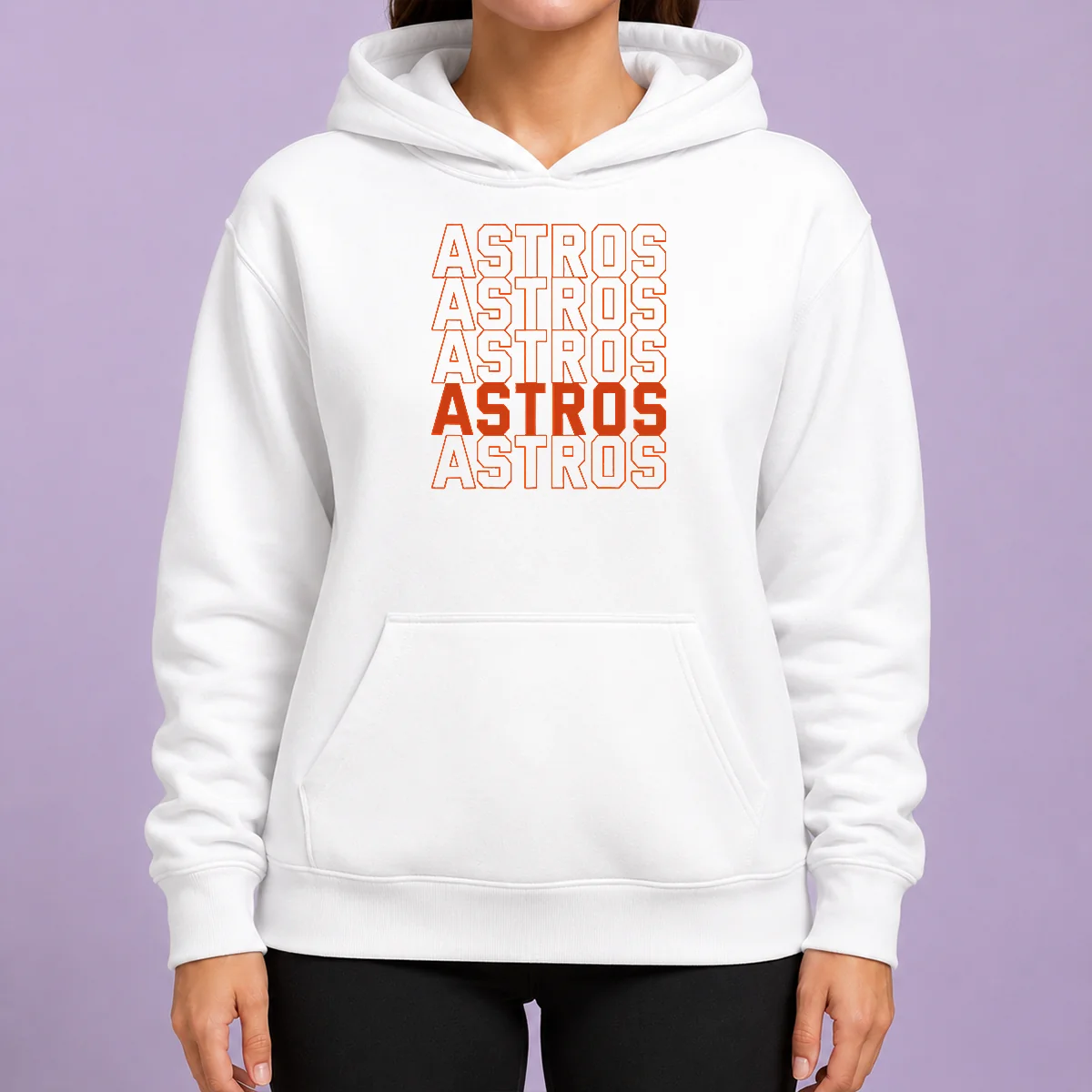 Hot Top Vintage Astros Retro Style Name Sports Fan Hoodie