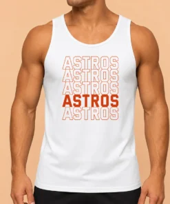 Hot Top Vintage Astros Retro Style Name Sports Fan Tank Top