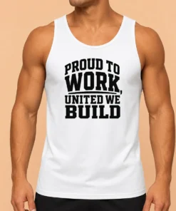 Nice American Labor Proud Typography Silhouette Tank Top