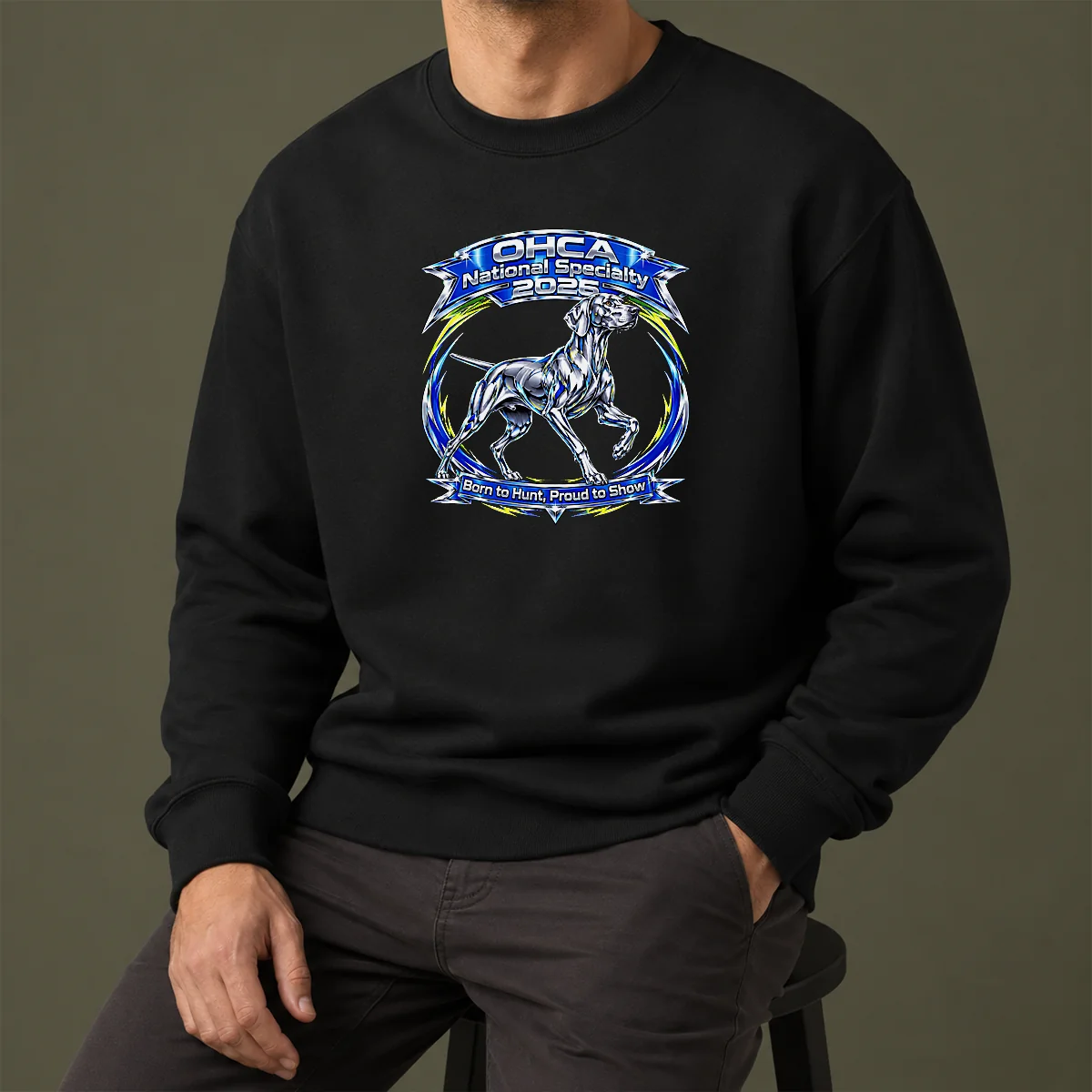 Nice Awesome 2026 OHCA National Specialty Y2K Style Hunting Dog Sweater