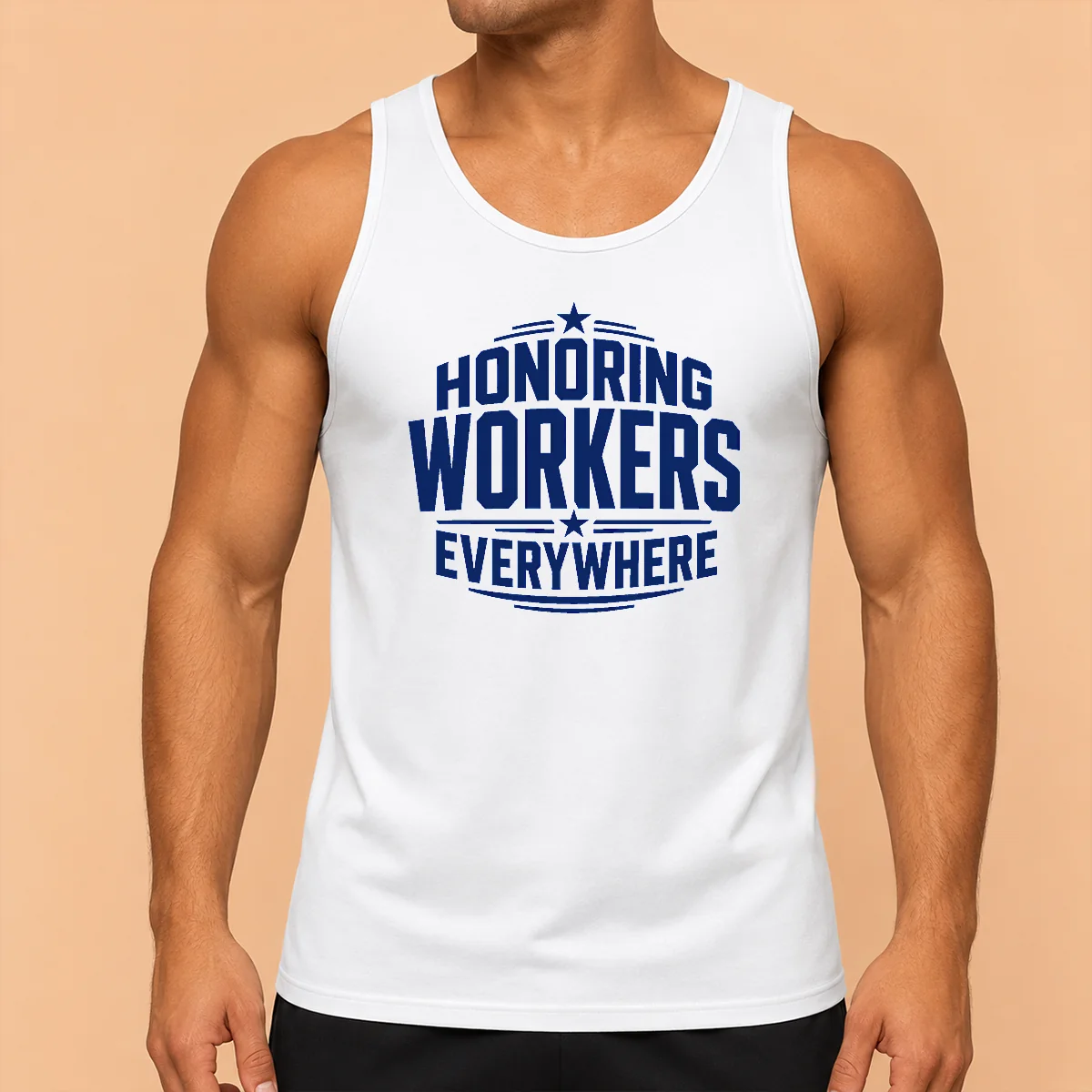 Nice Awesome Labour Day Workers Pride Line Art Tank Top