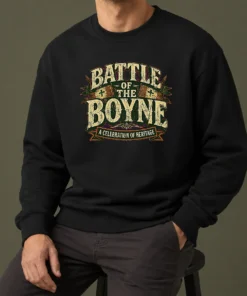 Nice Battle Of The Boyne Heritage Celebration Retro Distressed Sweater