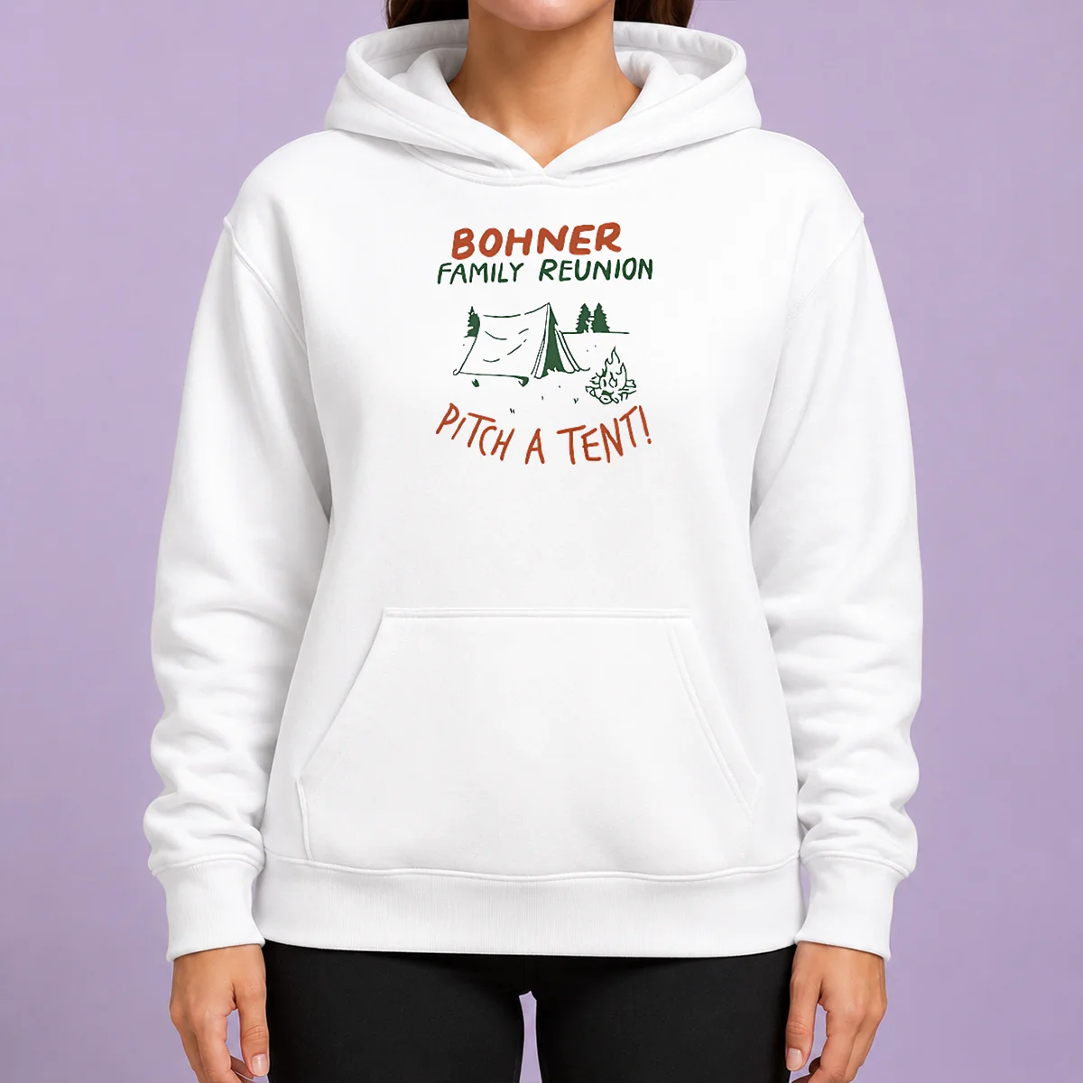 Nice Bohner Family Reunion Pitch A Tent Camping Hoodie