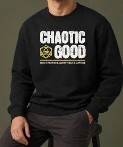 Nice Chaotic Good D20 Dice Good Intentions Questionable Methods Sweater