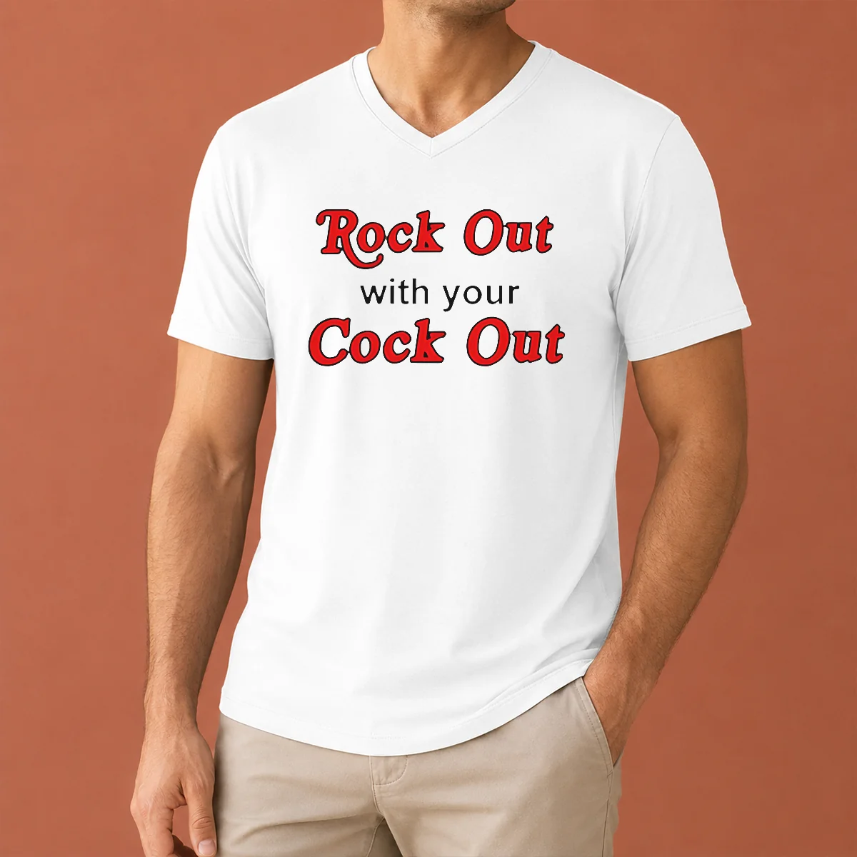 Nice Funny Rock Out With Your V-Neck Shirt Nice Funny Rock Out With Your V-Neck Shirt