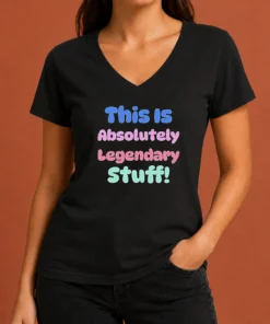 Nice Good This Is Absolutely Legendary Stuff Inspirational V-Neck Shirt