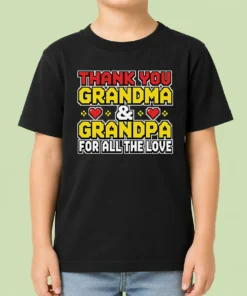 Nice Grandparents Day Appreciation Gift Family Love Kids T-Shirt