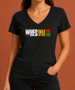 Nice Hot Original WHFS 99.1 FM V-Neck Shirt