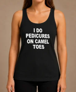 Nice I Do Pedicures On Camel Toes Humor Slogan Tank Top
