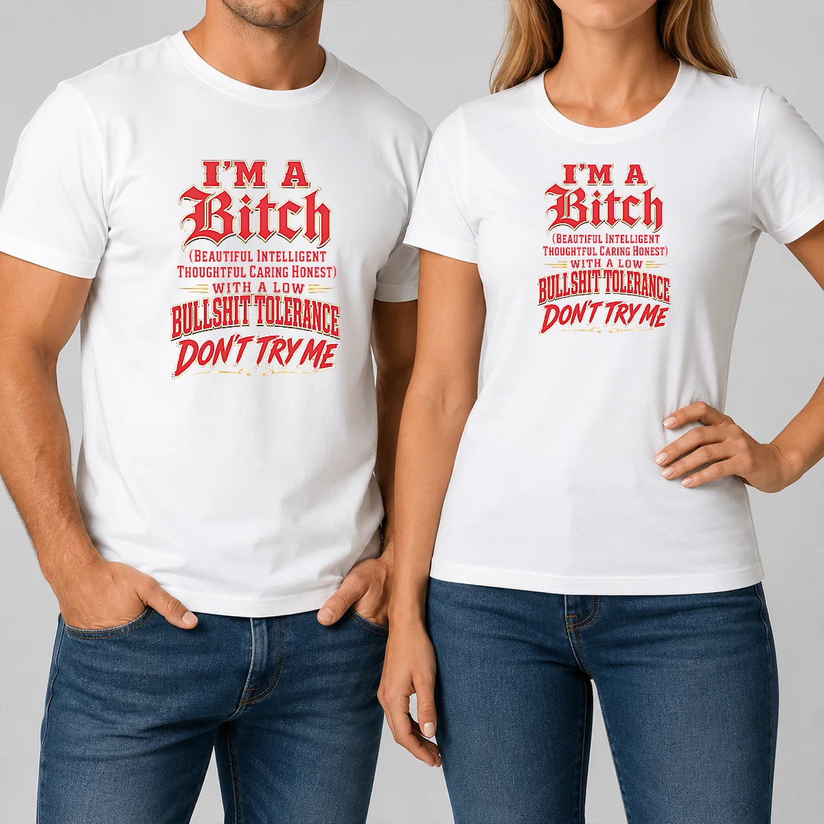 Nice I'M A Bitch Beautiful Intelligent Shirt Nice I'M A Bitch Beautiful Intelligent Shirt