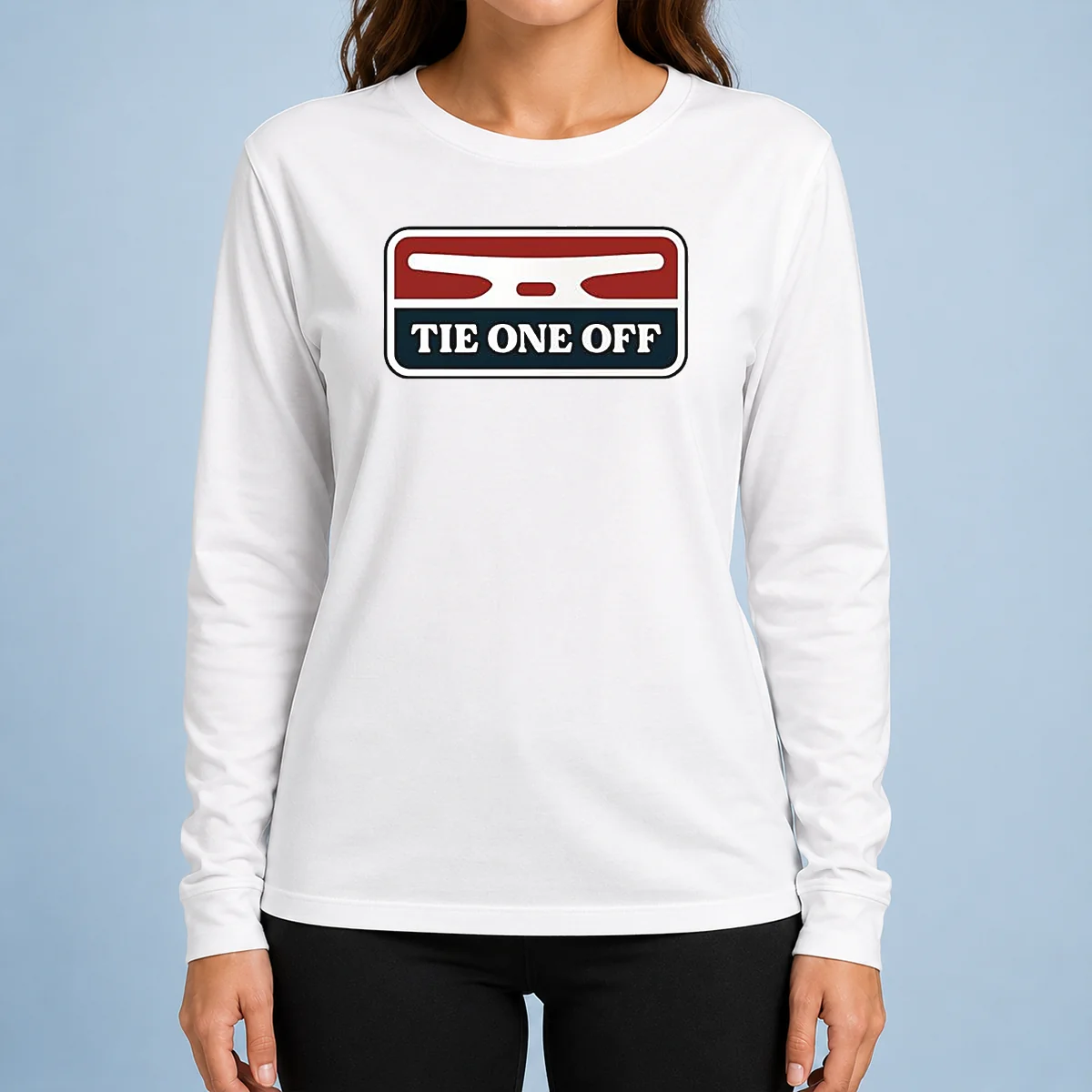 Nice Nautical Apparel Tie One Off Boat Docking Long Sleeve Shirt