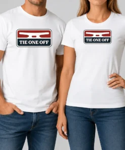 Nice Nautical Apparel Tie One Off Boat Docking t shirt showing classic crew neck and nautical graphic design