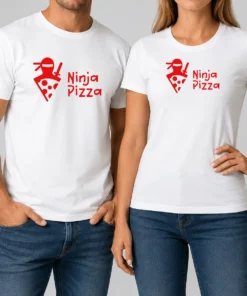 Nice Ninja Pizza Martial Arts Character Food Illustration