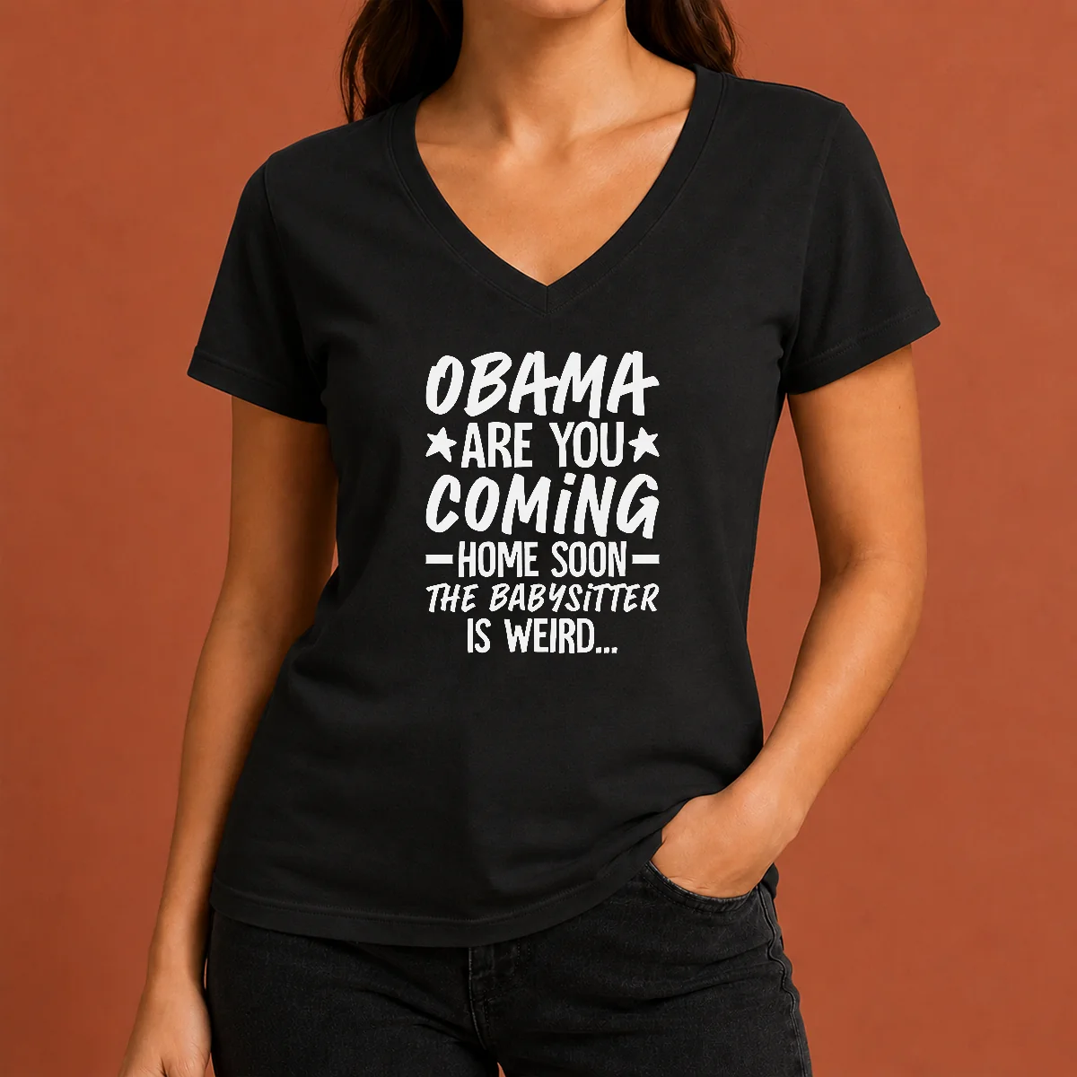 Nice Obama Are You Coming Home V-Neck Shirt Nice Obama Are You Coming Home V-Neck Shirt