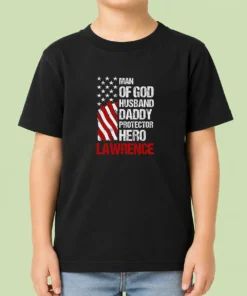 Nice Official Man Of God Husband Dad Protector Hero Kids T-Shirt