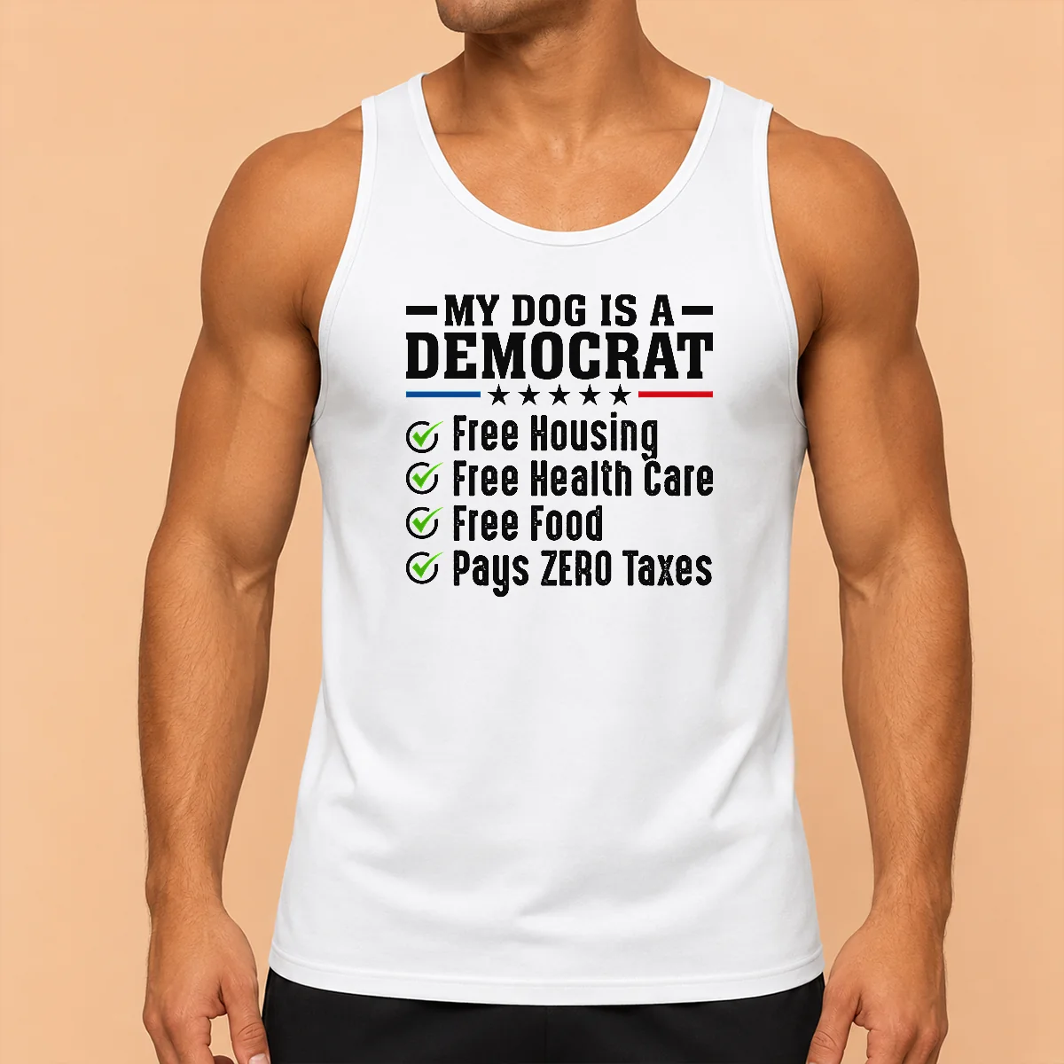 Nice Official My Dog Is A Democrat Free Housing Tank Top