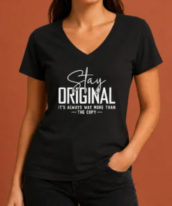 Nice Official Stay Original It'S Always Way More Than The Copy V-Neck Shirt