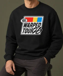 Nice Official Vans Warped Tour 25th Anniversary Logo Punk Rock Sweater