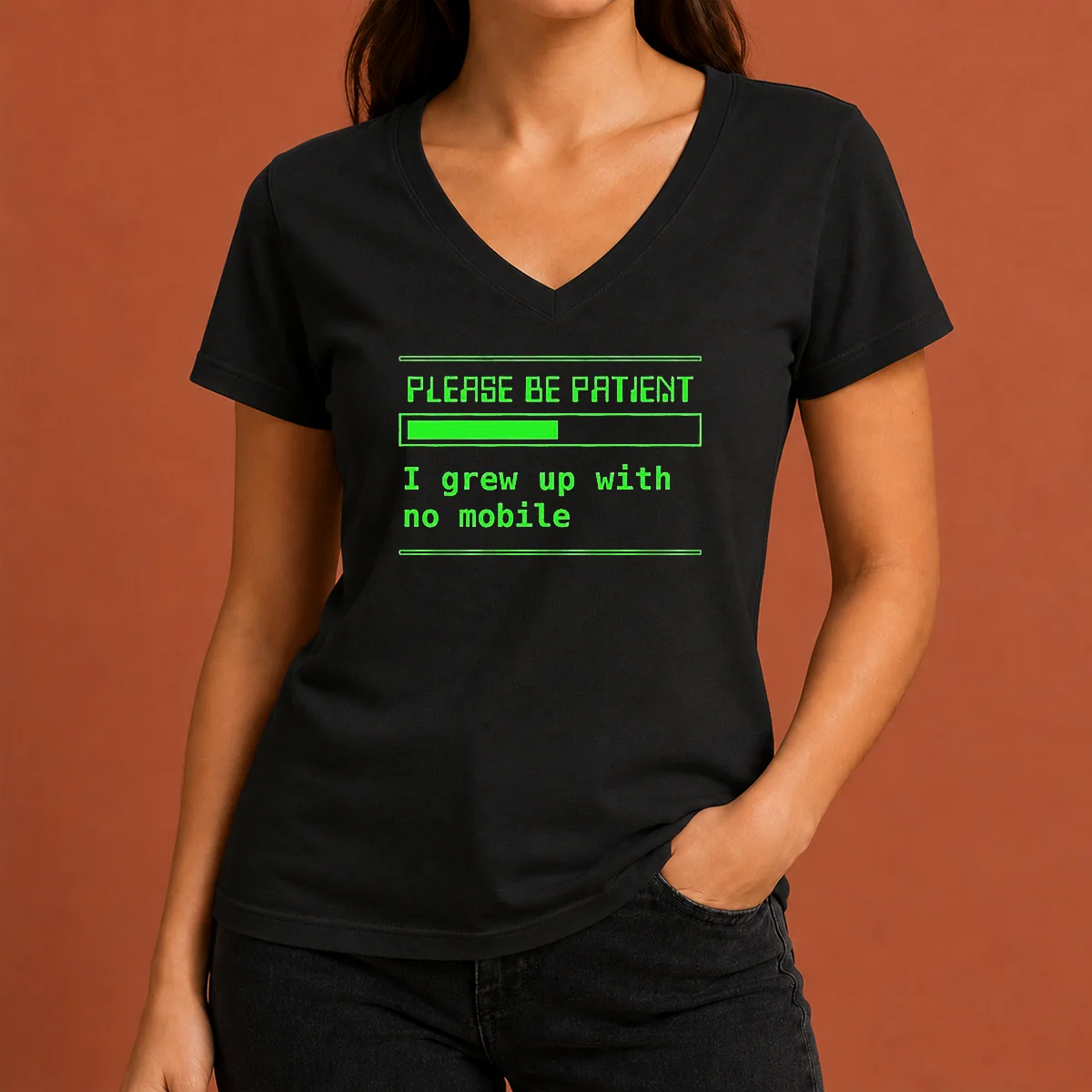 Nice Please Be Patient I Grew V-Neck Shirt Nice Please Be Patient I Grew V-Neck Shirt