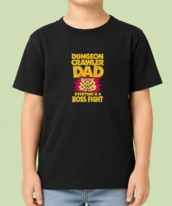 Nice Premium Dungeon Crawler Dad Kids T-Shirt