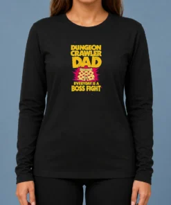 Nice Premium Dungeon Crawler Dad Long Sleeve Shirt
