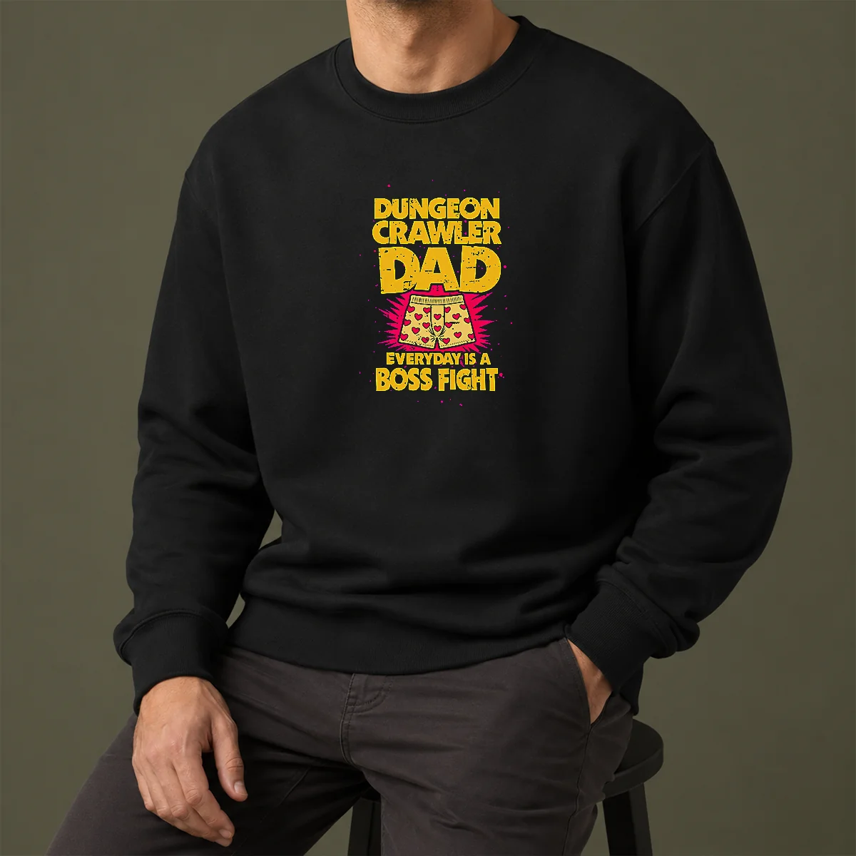 Nice Premium Dungeon Crawler Dad Sweater