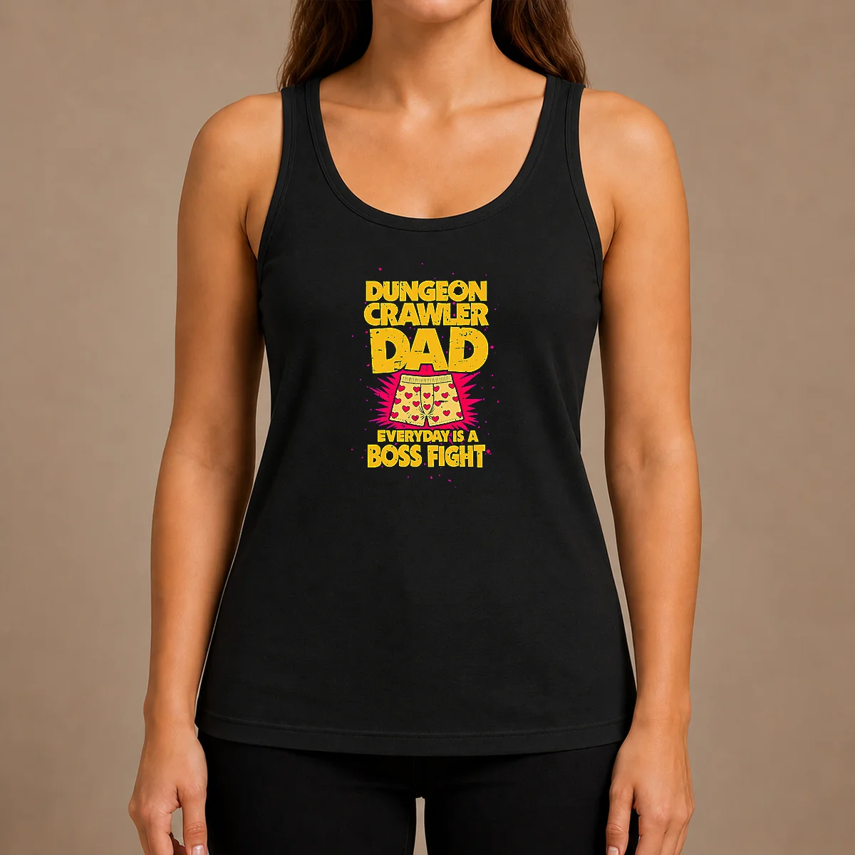Nice Premium Dungeon Crawler Dad Tank Top