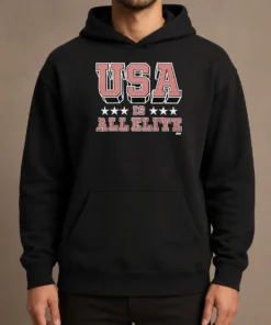 Nice Premium USA Is All Elite AEW Wrestling Promotional Logo Hoodie