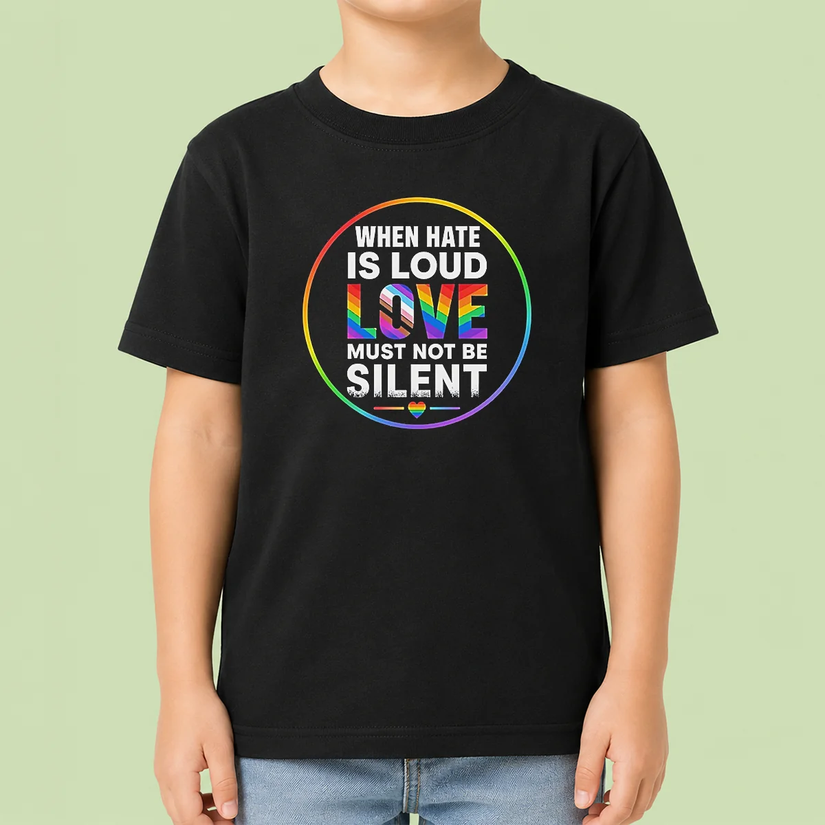 Nice Premium When Hate Is Loud Love Must Not Be Silent Pride Month Shirt - Image 9