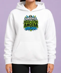 Nice Pretty Brain Eating Amoeba Survival Typography Hoodie