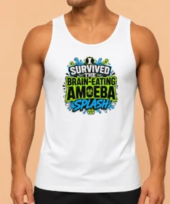 Nice Pretty Brain Eating Amoeba Survival Typography Tank Top